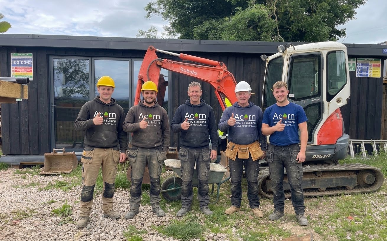 The Acorn team on site