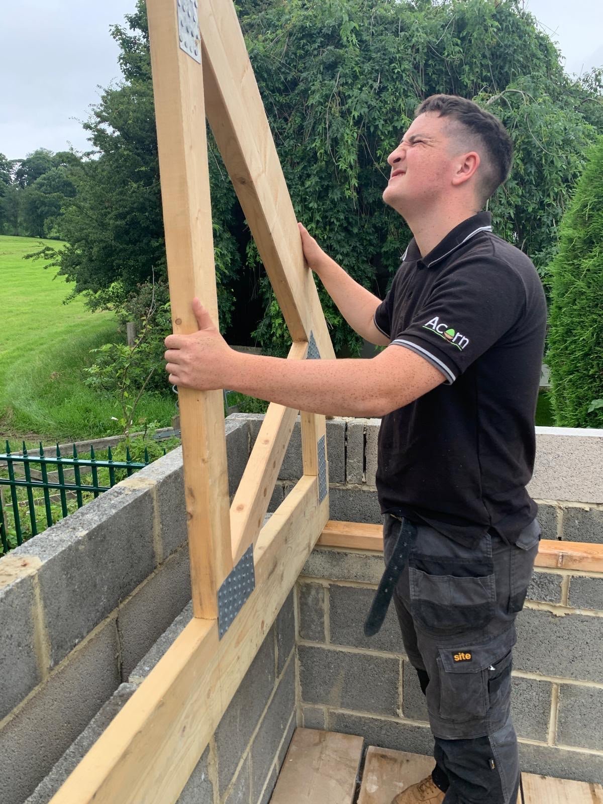 Starting to roof..