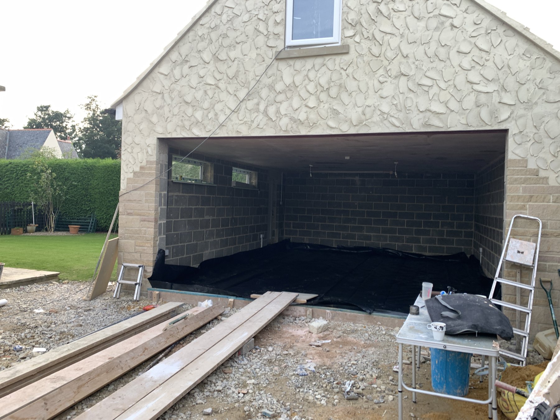 Preparing for concreting..