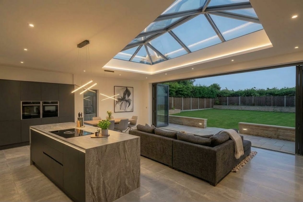 Inside the new extension..