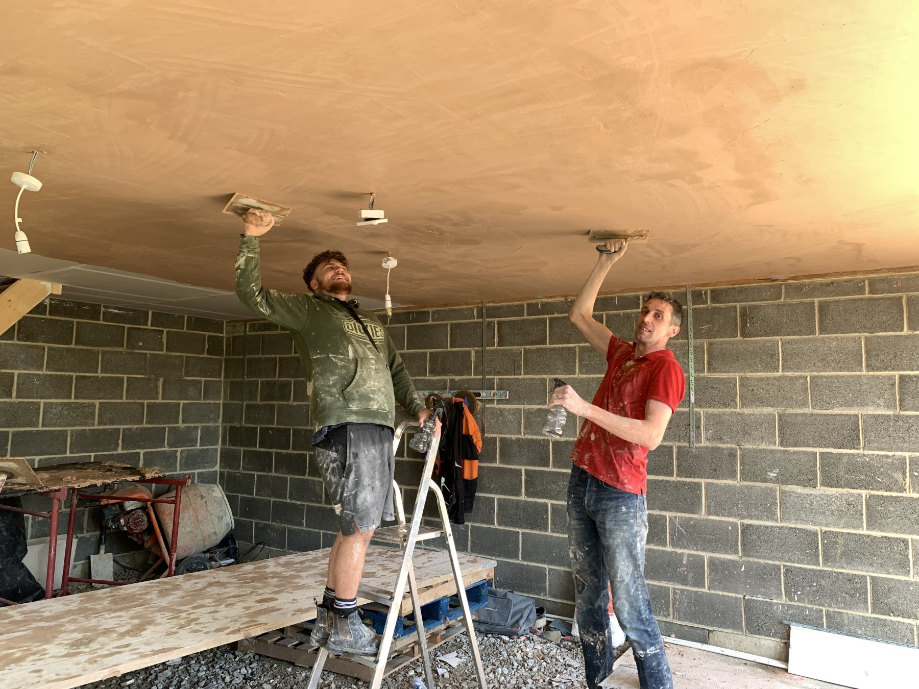 Plastering..